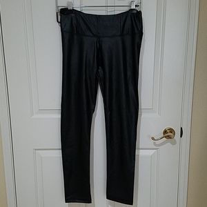NWT Faux Leather Tummy Tuck Leggings